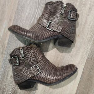 DONALD J PLINER leather boots - alligator